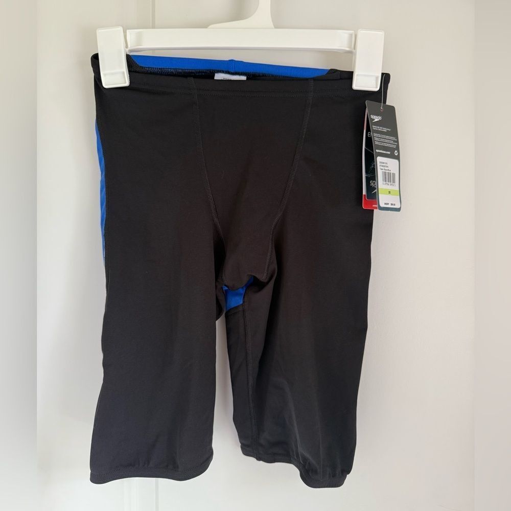 Speedo Black and Blue Boxer Briefs